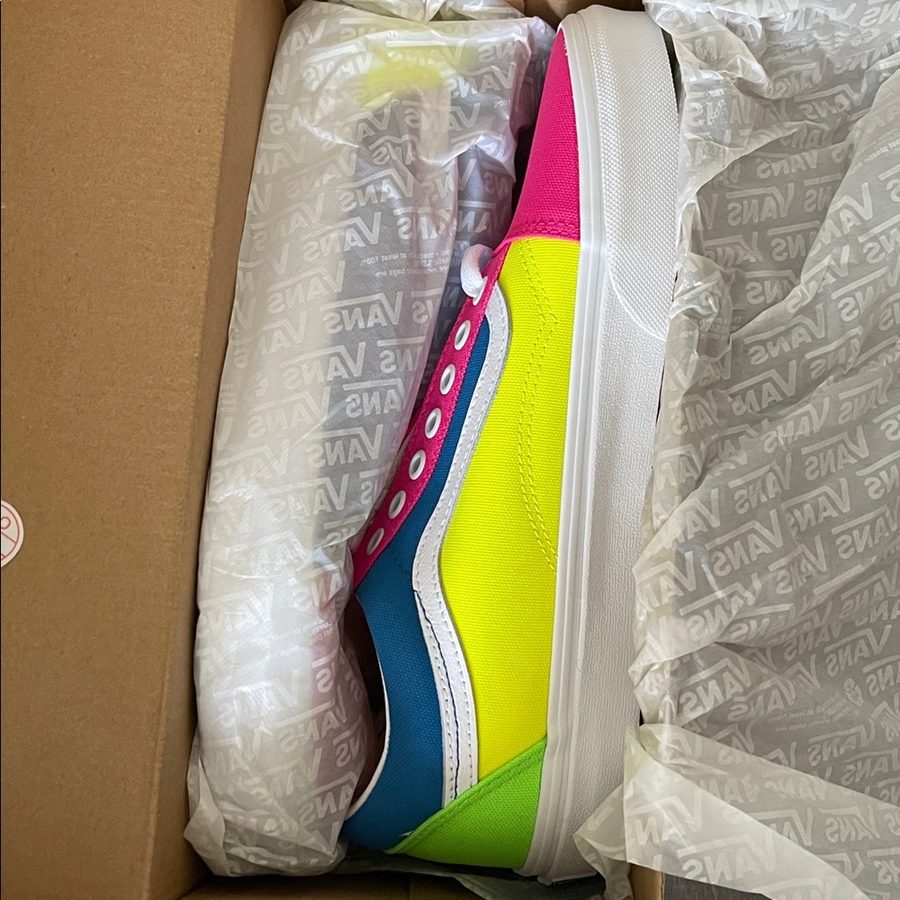 Vans Old Skool 'Color Block' Neonmlttrwht - Picture 7 of 9